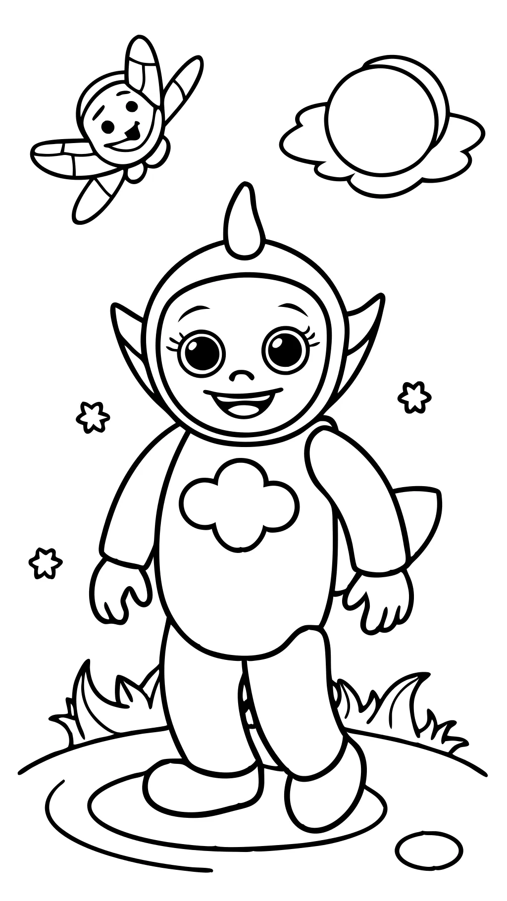 páginas para colorear teletubbies